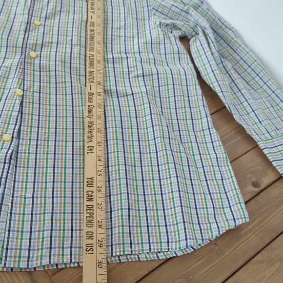 Peter Millar Men’s L Plaid Check Long Sleeve Button Down Shirt - Picture 7 of 9